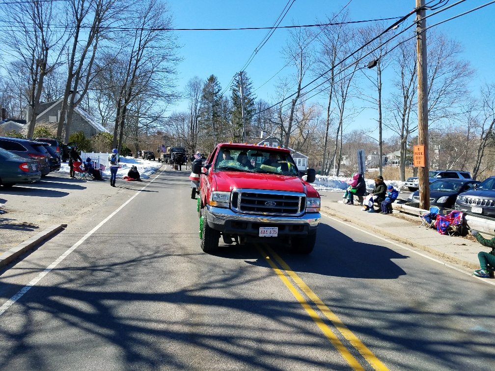 Keith pulling float