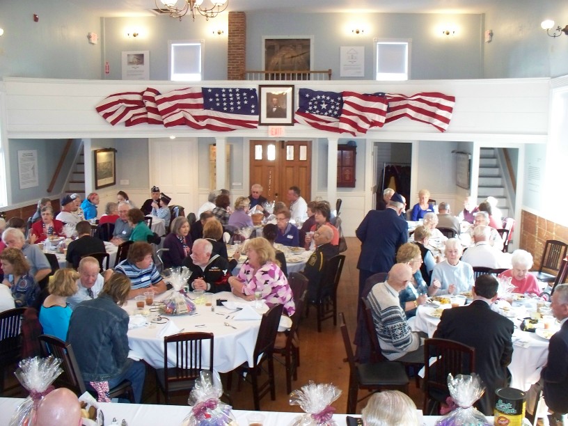 Inside GAR Hall on Veterans Day 2012